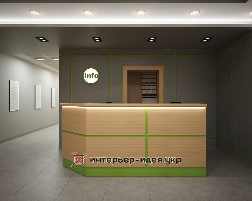 Ресепшн в сучасному готелі при лікарні