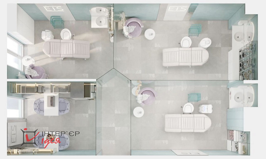 Салон краси "EIS" площею 60 м²